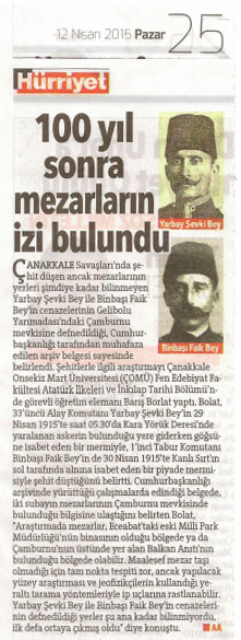 100 yıl sonra mezarların izi bulundu haberi